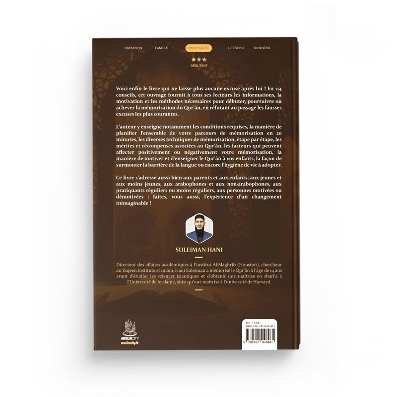 114 CONSEILS POUR MEMORISER LE CORAN - SULEIMAN HANI - EDITIONS MUSLIMCITY – Image 2