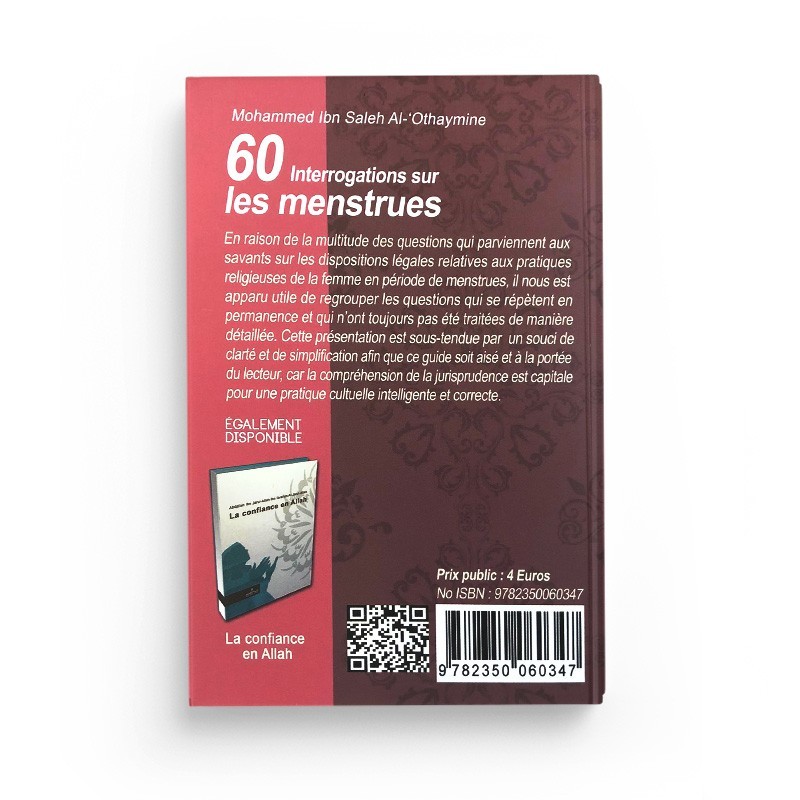 60 INTERROGATIONS SUR LES MENSTRUES - CHEIKH AL OTHEYMINE - EDITIONS ASSIA – Image 2