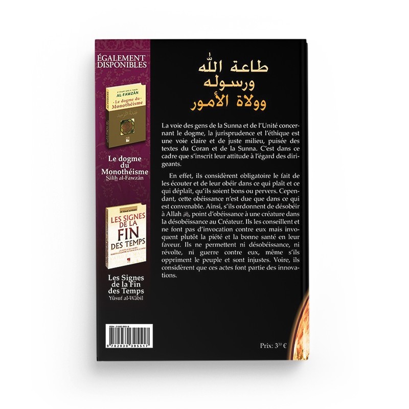 L'OBESISSANCE A ALLAH AU MESSAGER ET AUX DIRIGEANTS - IBN TAYMIYYA - EDITIONS AL HADITH – Image 2