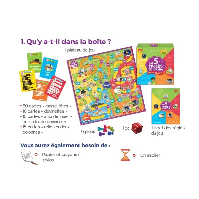 JEU DE SOCIETE - LES 5 PILIERS DE L'ISLAM - EDITIONS ORIENTICA – Image 2