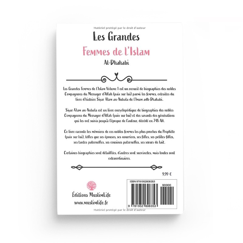 LES GRANDES FEMMES DE L'ISLAM (VOLUME 1) - AL DHAHABI - EDITIONS MUSLIMCITY – Image 2