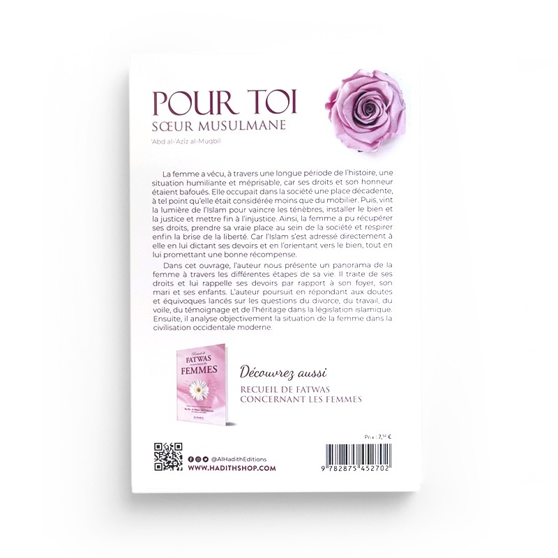 POUR TOI SOEUR MUSULMANE - 'ABD AL-'AZIZ AL-MUQBIL - EDITIONS AL HADITH – Image 2