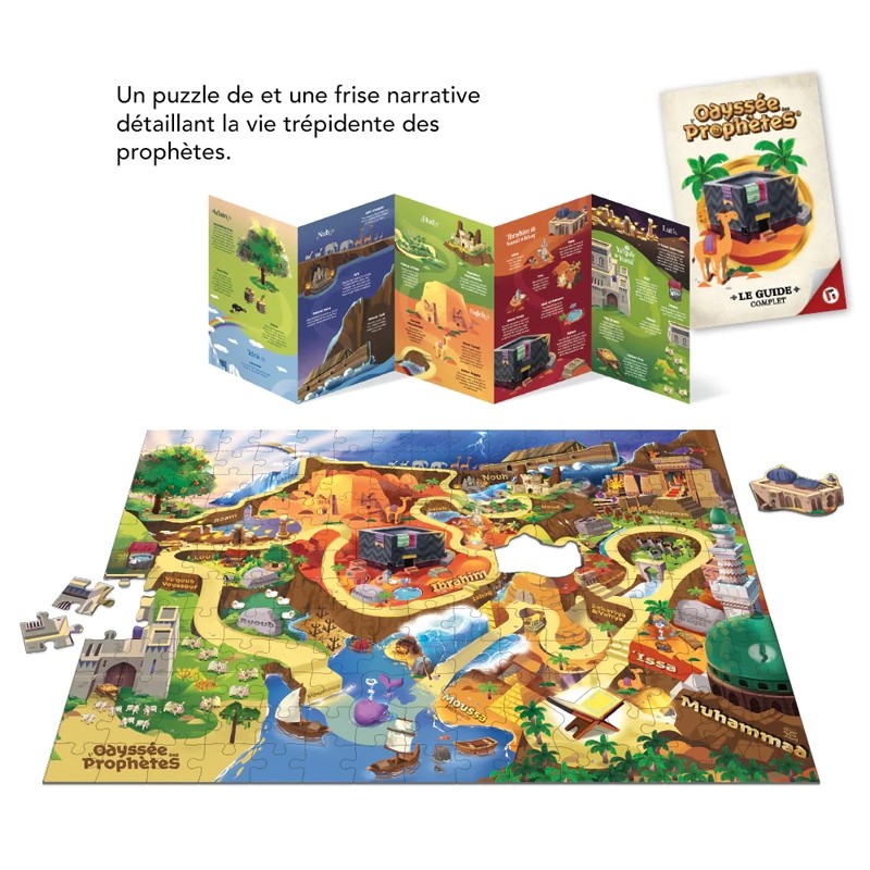 PUZZLE EDUCATIF - L'ODYSEE DES PROPHETES 178 PIECES - EDITIONS LEARNING ROOTS – Image 2