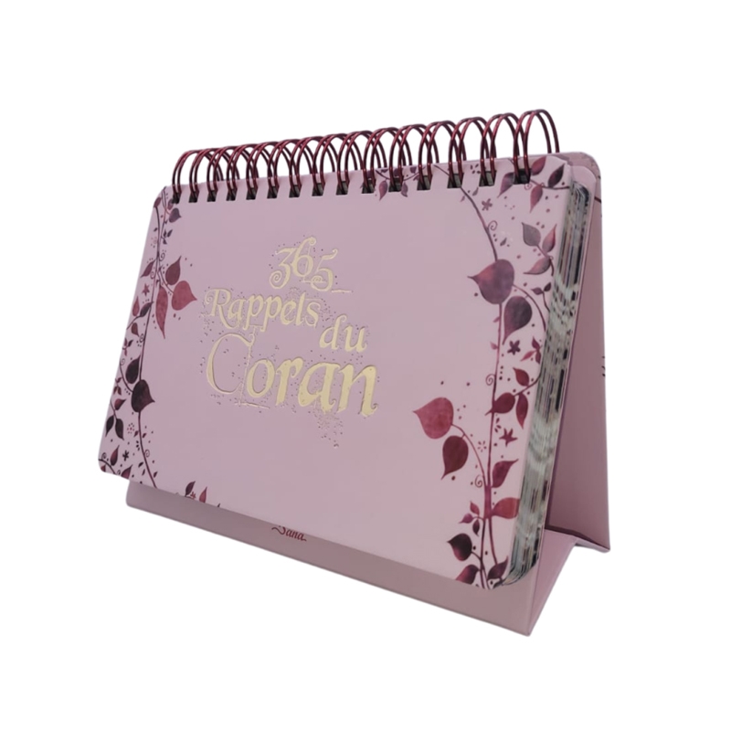 CALENDRIER CHEVALET 365 RAPPELS DU CORAN ROSE - EDITIONS SANA – Image 2