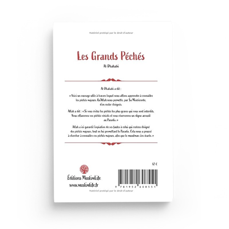 LES GRANDS PECHES - AD-DHAHABI - EDITIONS MUSLIMLIFE – Image 2