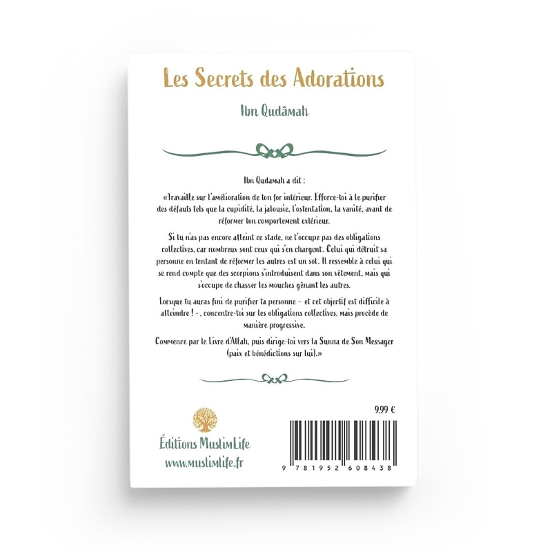LES SECRETS DES ADORATIONS - IBN QUDAMAH - EDITIONS MUSLIMLIFE – Image 2
