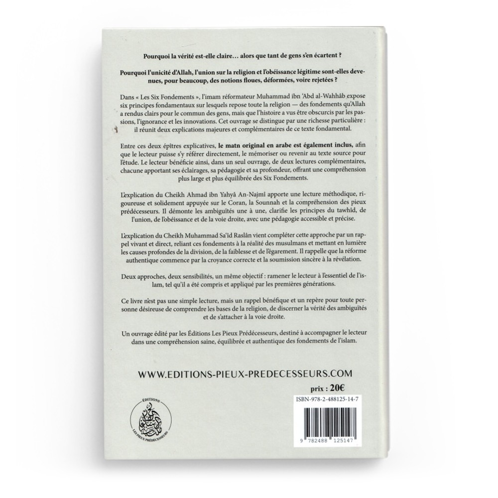 les-six-fondements-editons-pieux-predecesseurs